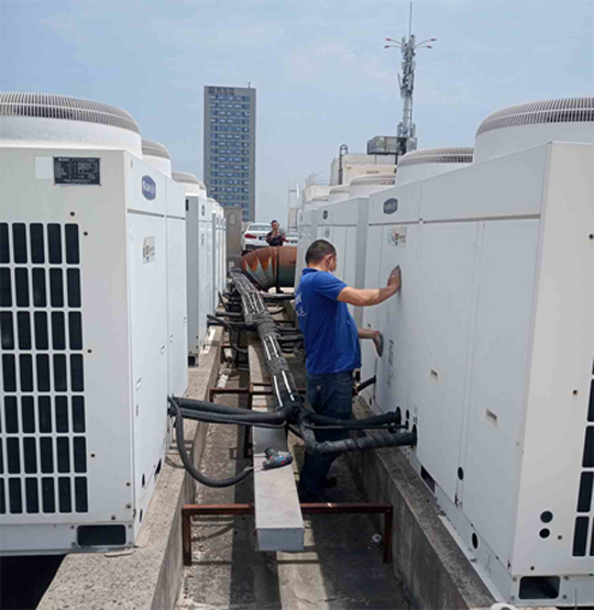 永和中央空调制热和不制冷系统维修方法